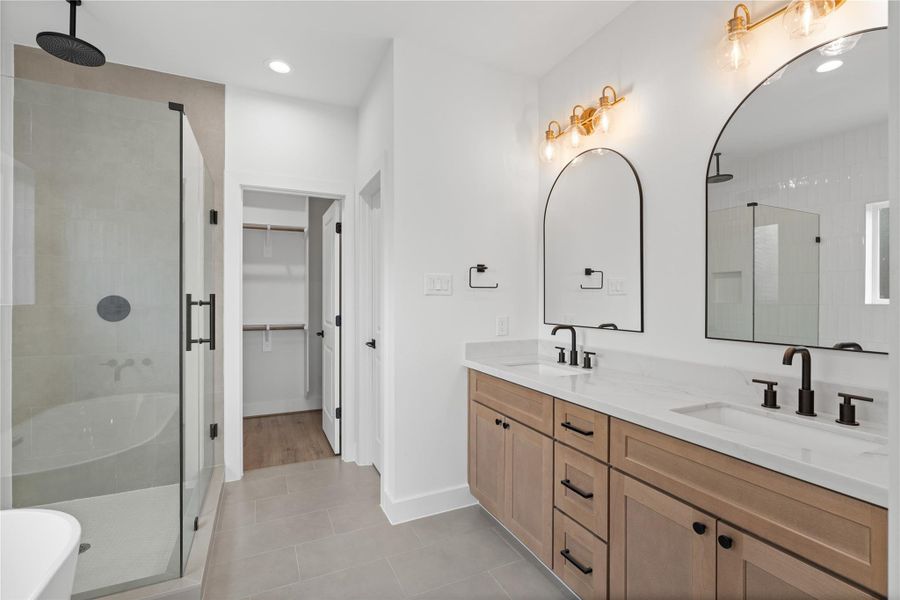 Furnished interior view inside a new home in , Houston (Image 16).