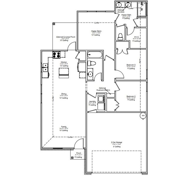 Image 4 representing the The Gardenia by Avonley Homes in Bonham Trace, Bryan, TX.