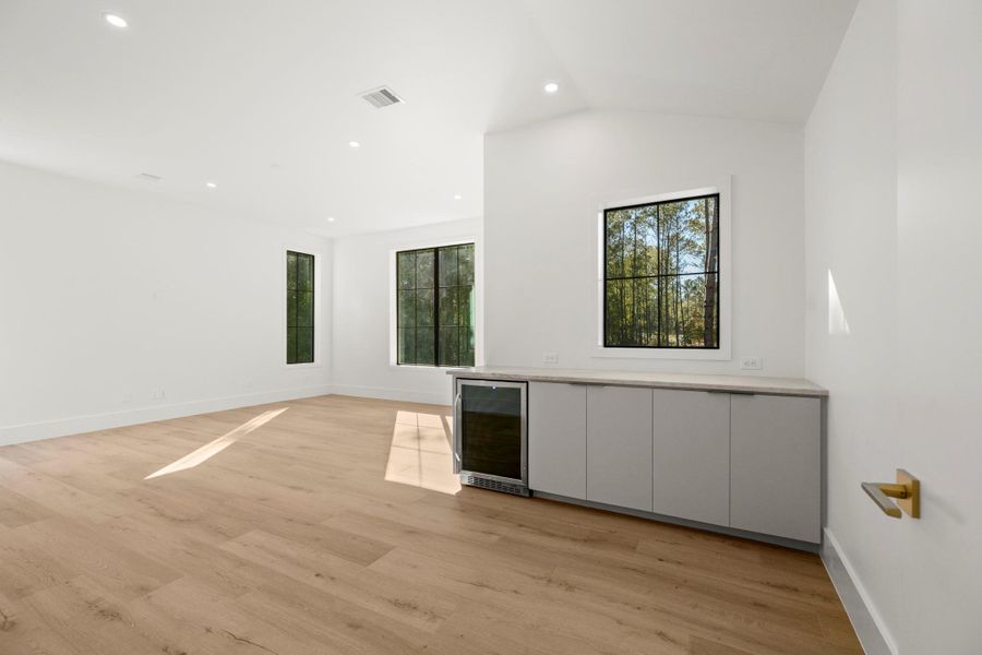 View of one of the "flex" spaces. View of one of the "flex" spaces.