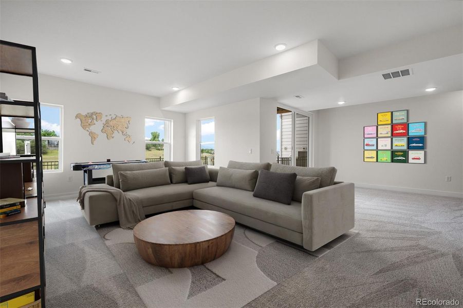 Furnished interior view inside a new home in Trailside at Cottonwood Creek, Colorado Springs (Image 4).