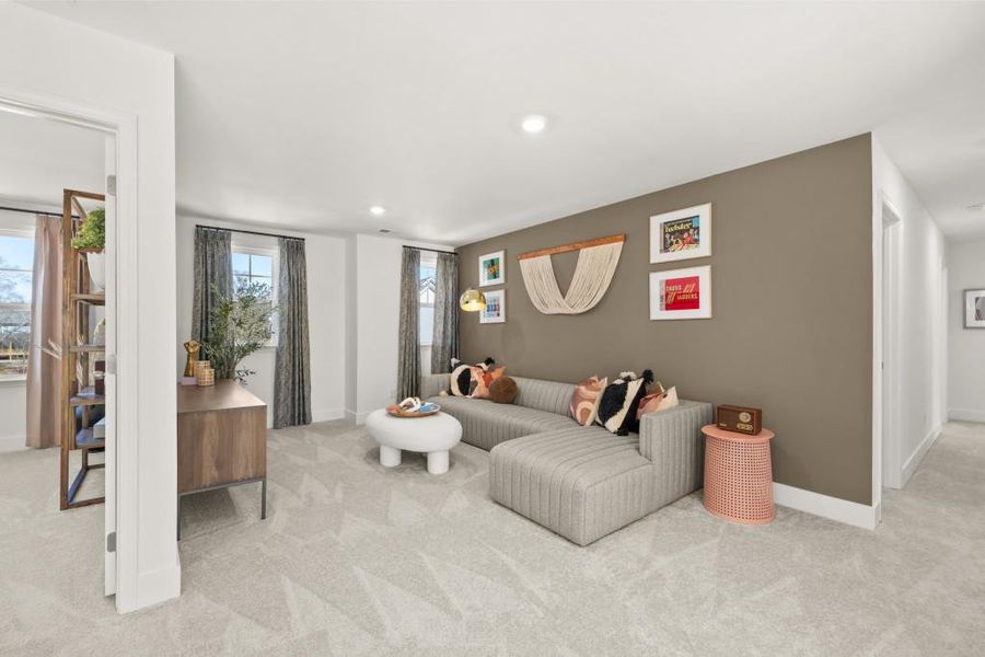 Furnished interior view inside a new home in Wellington Estates, Madison (Image 9). Furnished interior view inside a new home in Wellington Estates, Madison (Image 9).