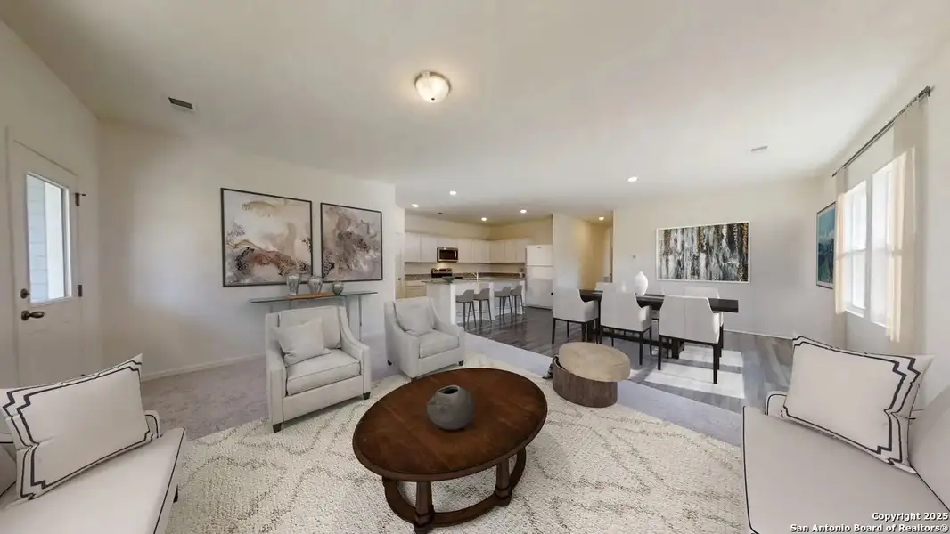 Furnished interior view inside a new home in Liberte, Converse (Image 4).