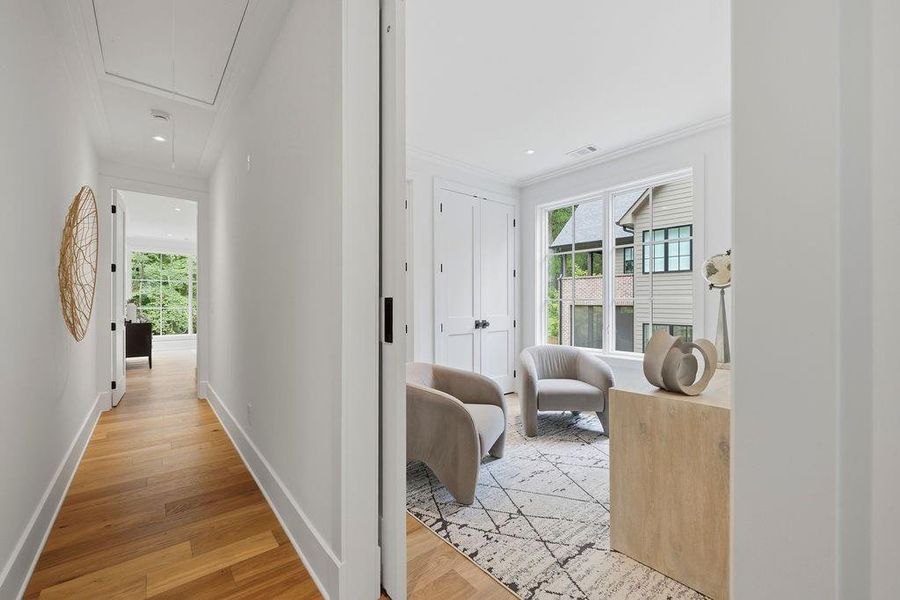 Furnished interior view inside a new home in , Atlanta (Image 75).