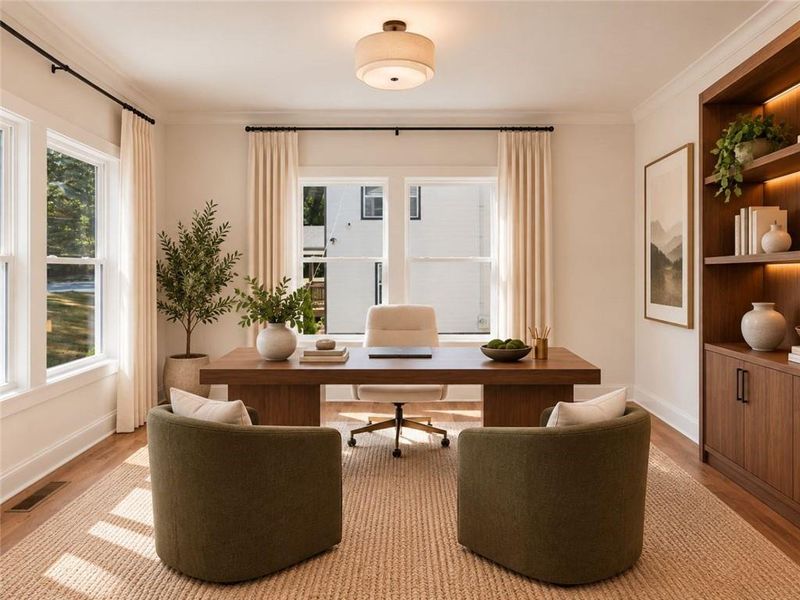 Furnished interior view inside a new home in , Decatur (Image 13).