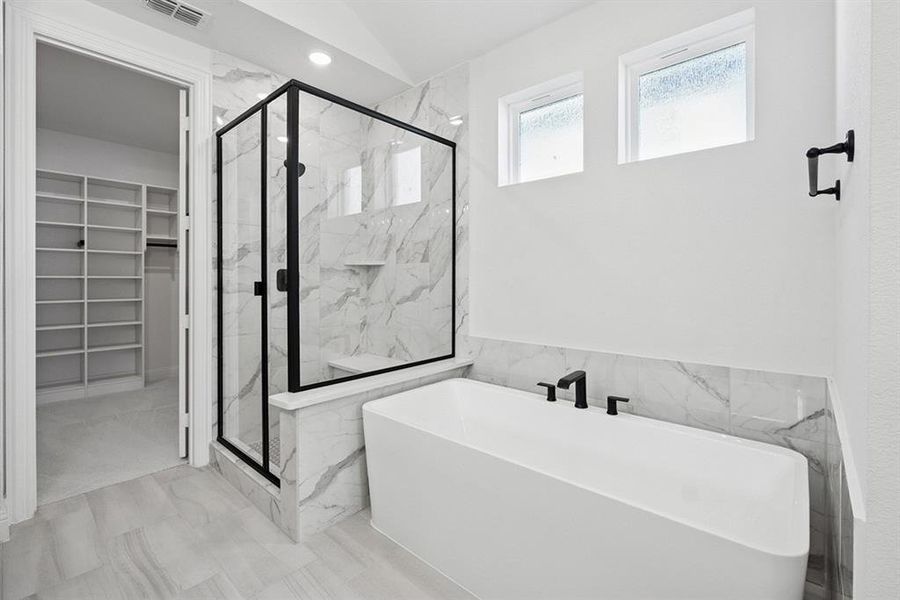 Furnished interior view inside a new home in Impression 55s, Frisco (Image 3).