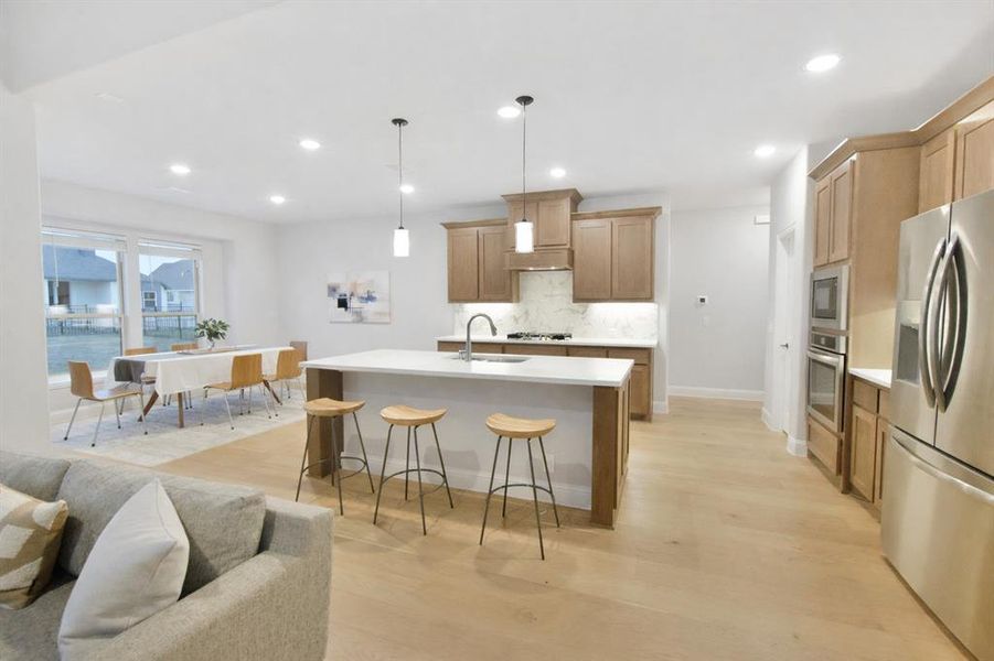 Furnished interior view inside a new home in Abe's Landing, Granbury (Image 6).