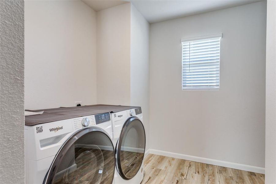 upstairs large laundry room