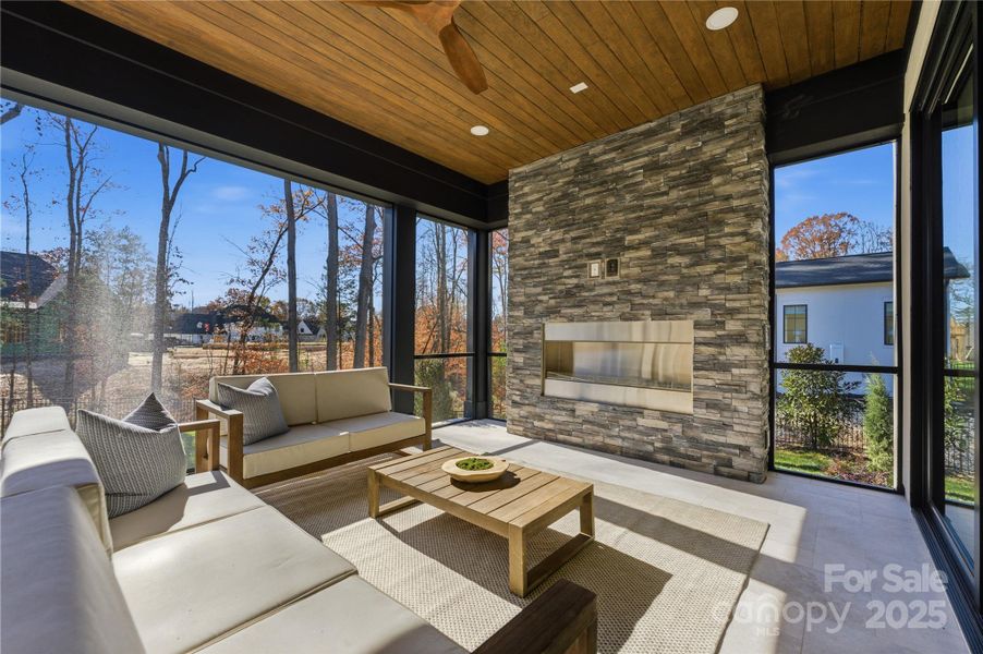 Exterior details and patio area of a home in , Matthews (Image 27).