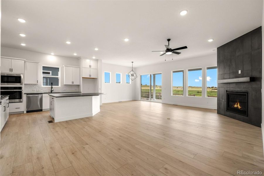 Furnished interior view inside a new home in Wolf Ranch - Enclave Collection, Colorado Springs (Image 14).