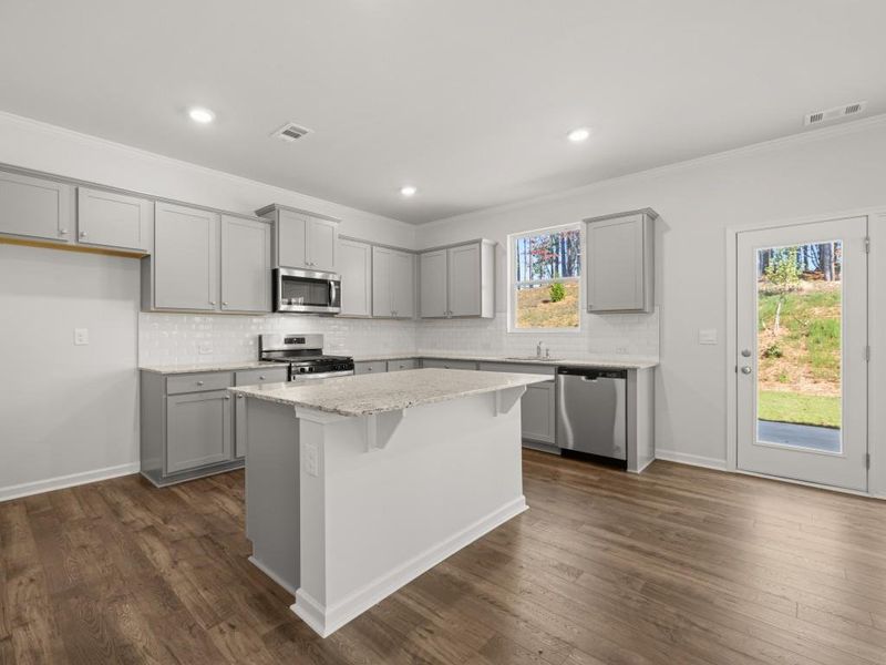 Furnished interior view inside a new home in Parkside at Carter Grove, Cartersville (Image 12).