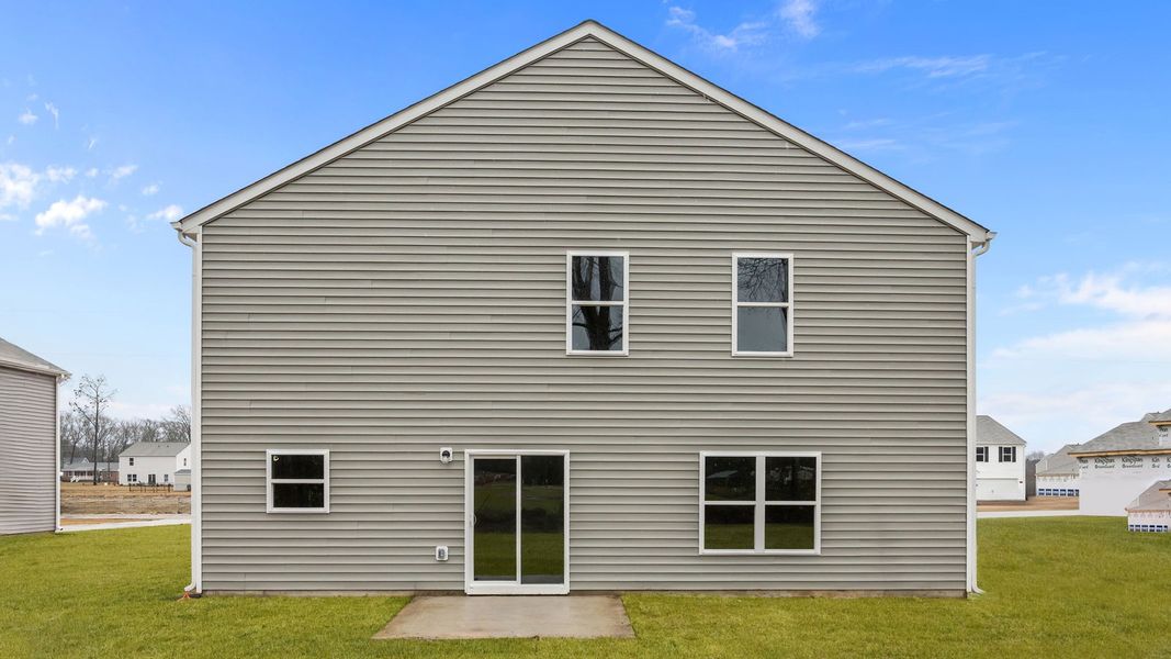 Exterior details and patio area of a home in Blair Ridge, La Grange (Image 18). Exterior details and patio area of a home in Blair Ridge, La Grange (Image 18).