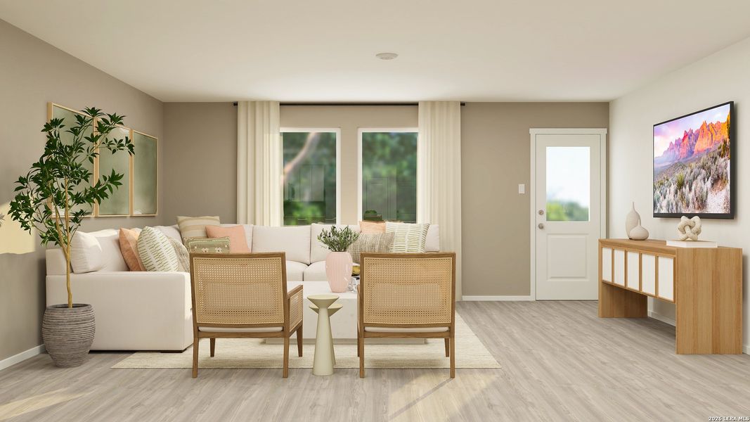 Furnished interior view inside a new home in Voss Farms, New Braunfels (Image 15). Furnished interior view inside a new home in Voss Farms, New Braunfels (Image 15).