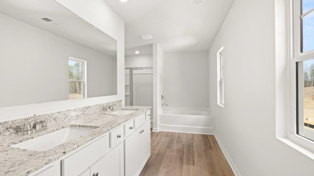 Furnished interior view inside a new home in South Wind, Union City (Image 10).