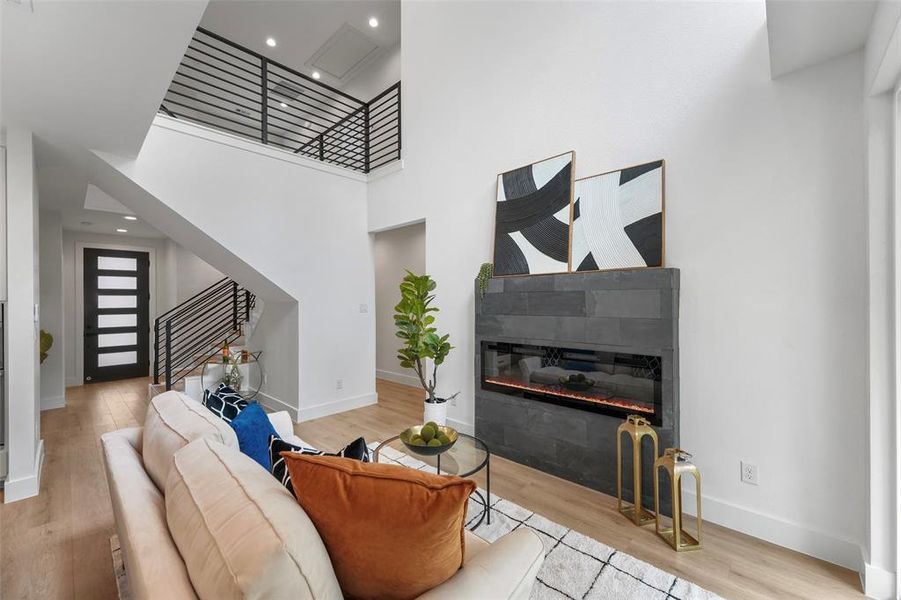 Furnished interior view inside a new home in , Dallas (Image 15).