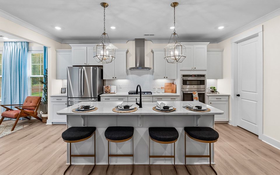 Representative furnished interior of a home built from the Savannah - Vanguard Collection by Mungo Homes in Fieldstone, Lexington (Image 3).