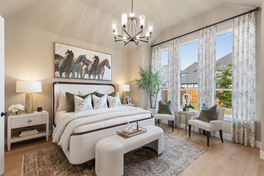 Representative Primary Bedroom - some options shown