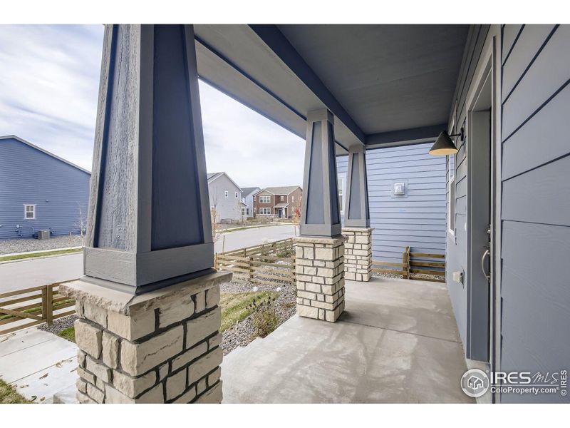 Exterior details and patio area of a home in Waterfield - Single Family Homes, Fort Collins (Image 3). Exterior details and patio area of a home in Waterfield - Single Family Homes, Fort Collins (Image 3).