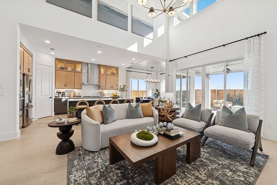 Representative furnished interior of a home built from the Hudson by Landon Homes in Fields - Brookside, Frisco (Image 9). Representative furnished interior of a home built from the Hudson by Landon Homes in Fields - Brookside, Frisco (Image 9).