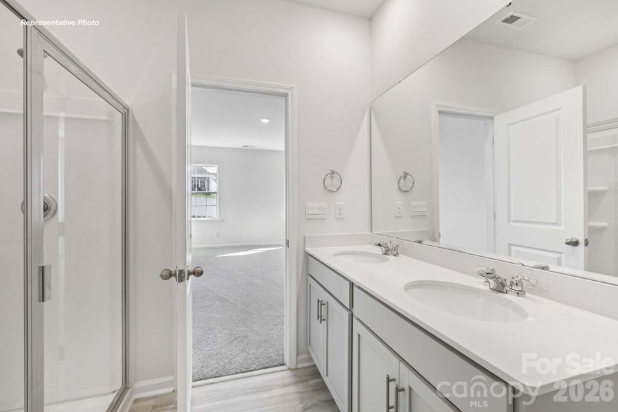 Furnished interior view inside a new home in The Hamptons at Hickory, Hickory (Image 4).