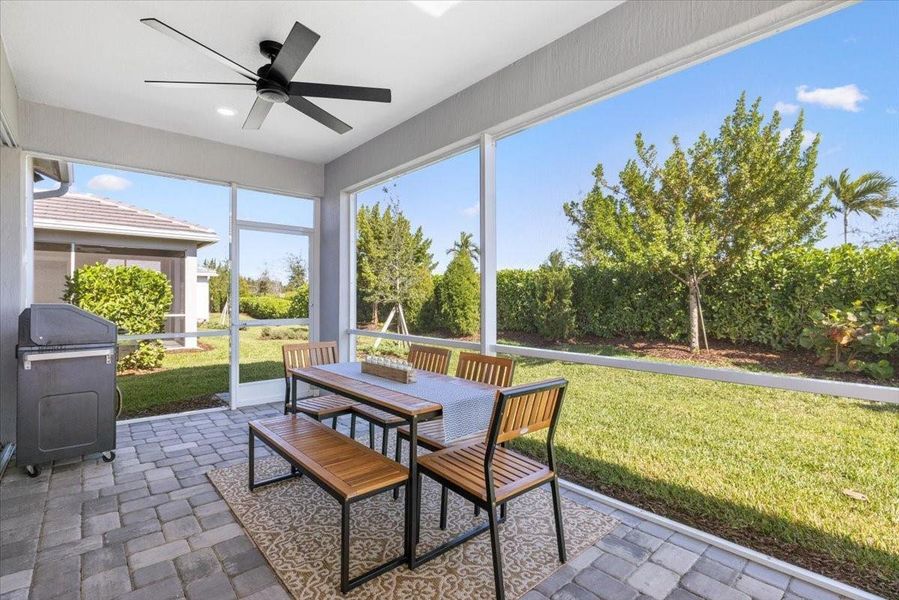 Screen Patio w/ Open Sliders