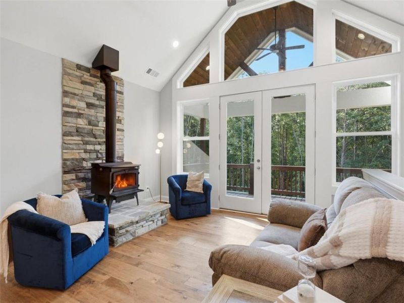 Furnished interior view inside a new home in , Talking Rock (Image 7).