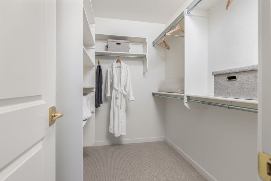 Plan C405 - Representative Photo - Main Closet Plan C405 - Representative Photo - Main Closet