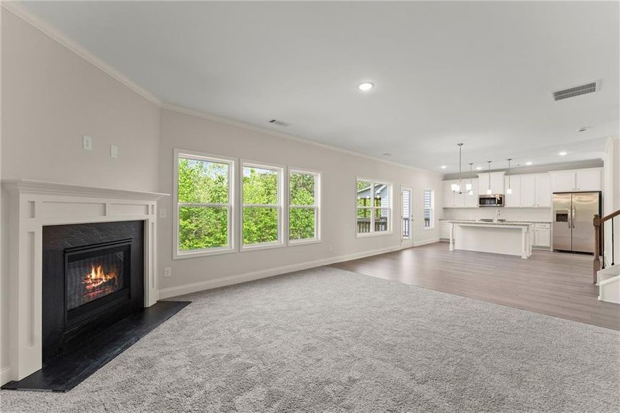 Spacious, unfurnished interior of a new home in , Dawsonville (Image 20).