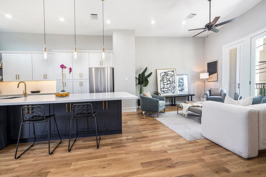 Furnished interior view inside a new home in , Houston (Image 12).