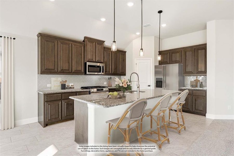 Furnished interior view inside a new home in Eagle Glen 50, Alvarado (Image 9).