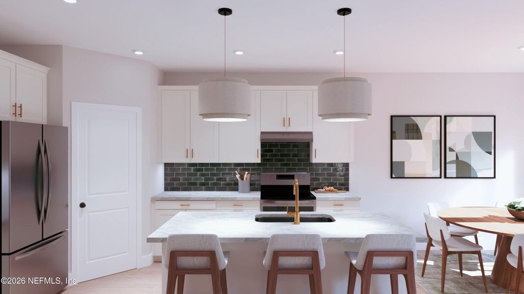 Furnished interior view inside a new home in Landing at Olde Florida, St. Augustine (Image 6).