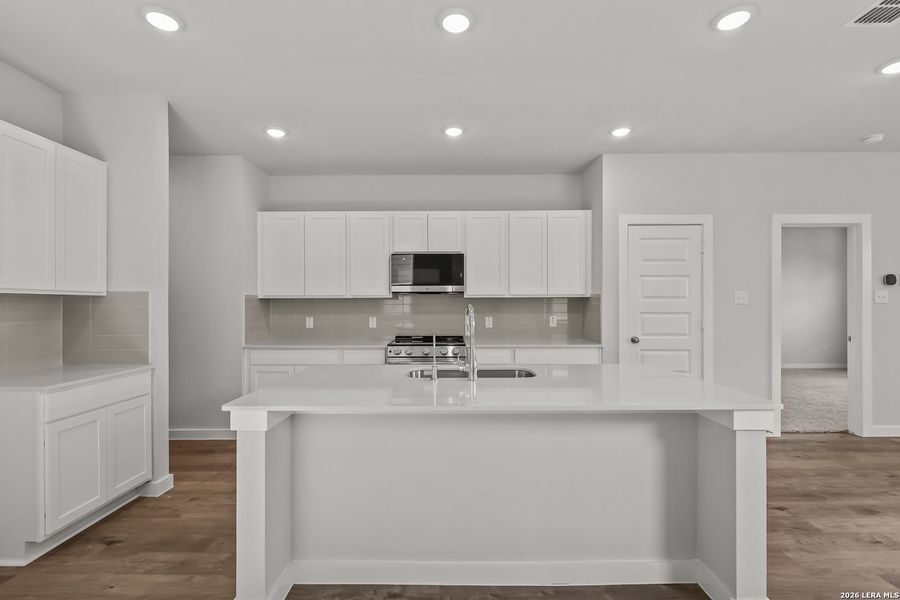 Furnished interior view inside a new home in Spring Creek, San Antonio (Image 11). Furnished interior view inside a new home in Spring Creek, San Antonio (Image 11).