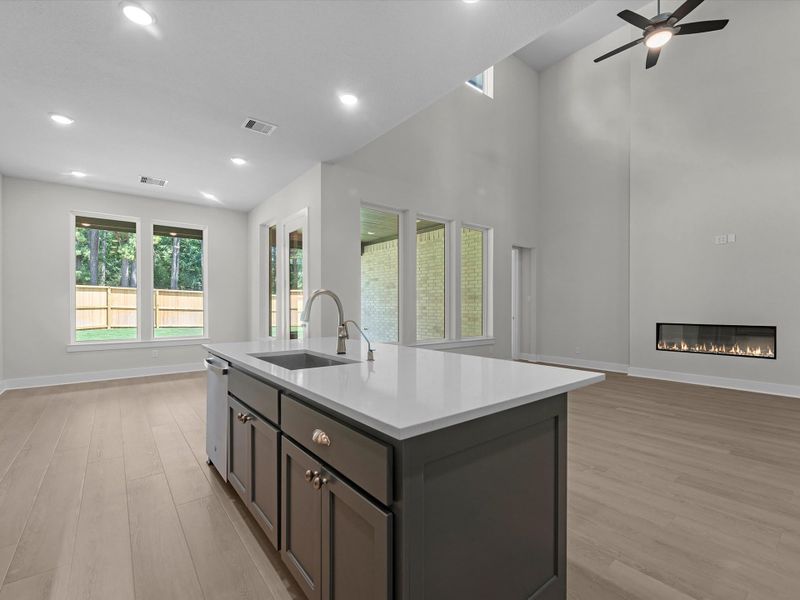 Furnished interior view inside a new home in Oakhill Reserve, Tomball (Image 6).