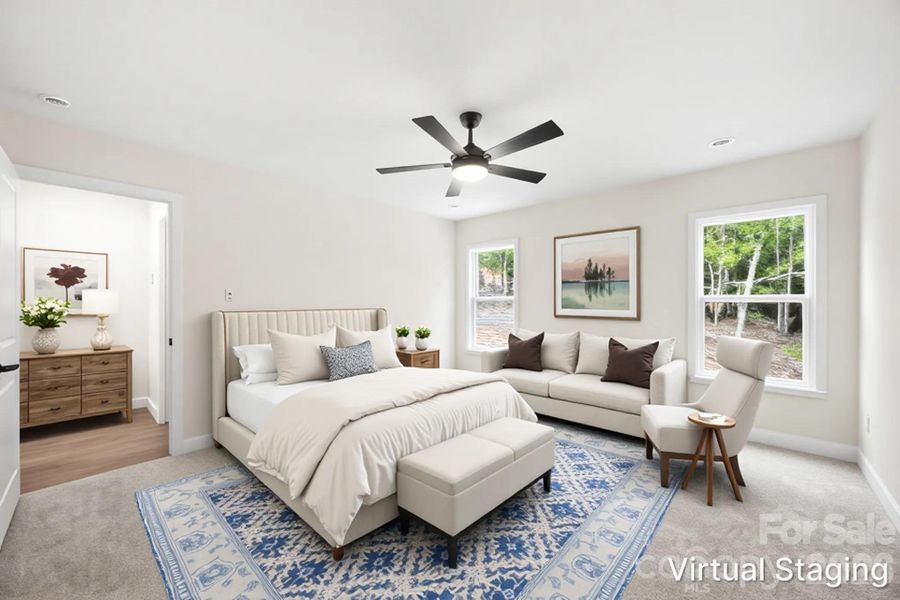 Furnished interior view inside a new home in , Albemarle (Image 6).