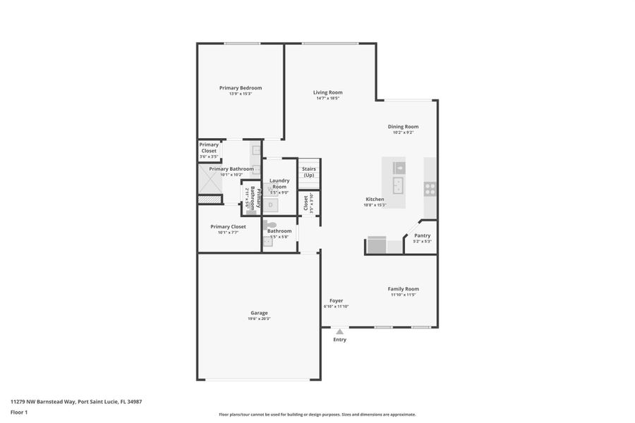 2D floor plan layout of this home in Brystol at Wylder - Reserve Series, Port St. Lucie, FL (Image 21).