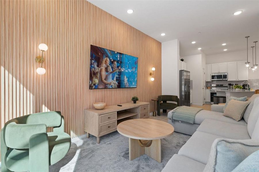 Furnished interior view inside a new home in , Orlando (Image 14).