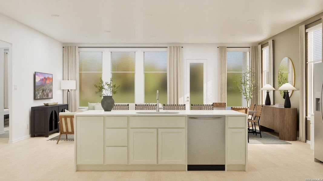 Furnished interior view inside a new home in Brookmill, San Antonio (Image 10).