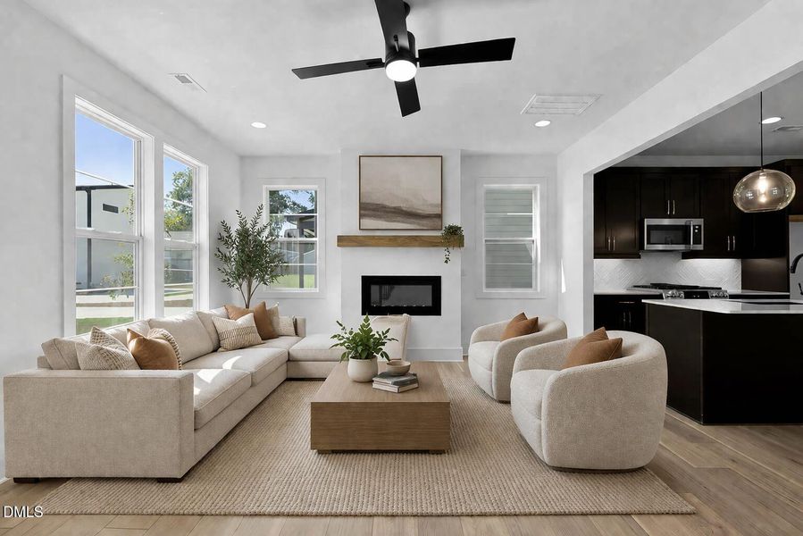 Virtually Staged -Living Room