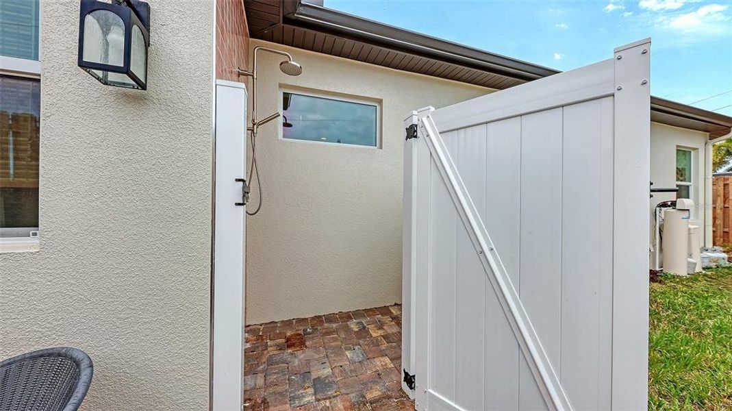 Exterior details and patio area of a home in , Sarasota (Image 26).