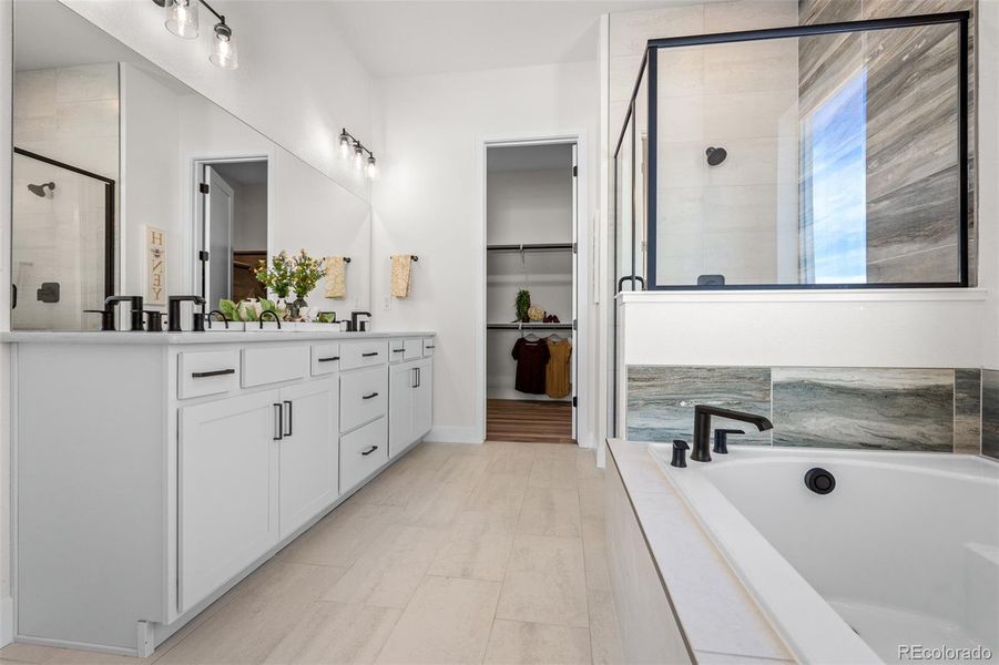 Furnished interior view inside a new home in Wolf Ranch - Enclave Collection, Colorado Springs (Image 7).