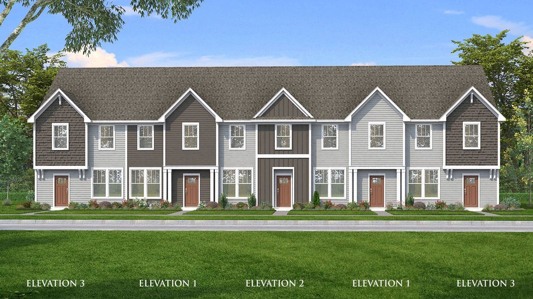 Elevation 1 of the Churchill Design at Clarke Townes Elevation 1 of the Churchill Design at Clarke Townes