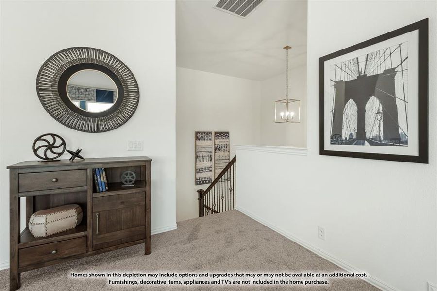 Furnished interior view inside a new home in Parks at Panchasarp Farms, Burleson (Image 18).