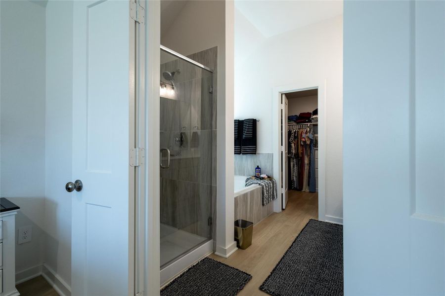 Furnished interior view inside a new home in Pinewood at Grand Texas, New Caney (Image 31).