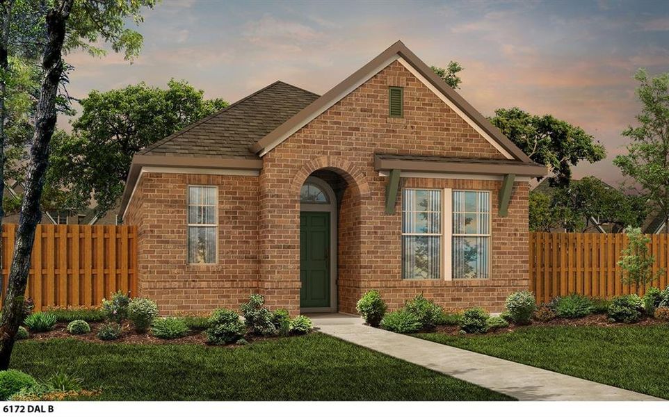 Front exterior of a home in the Talia – Cottage Series community, located in Mesquite, TX (Image 3).