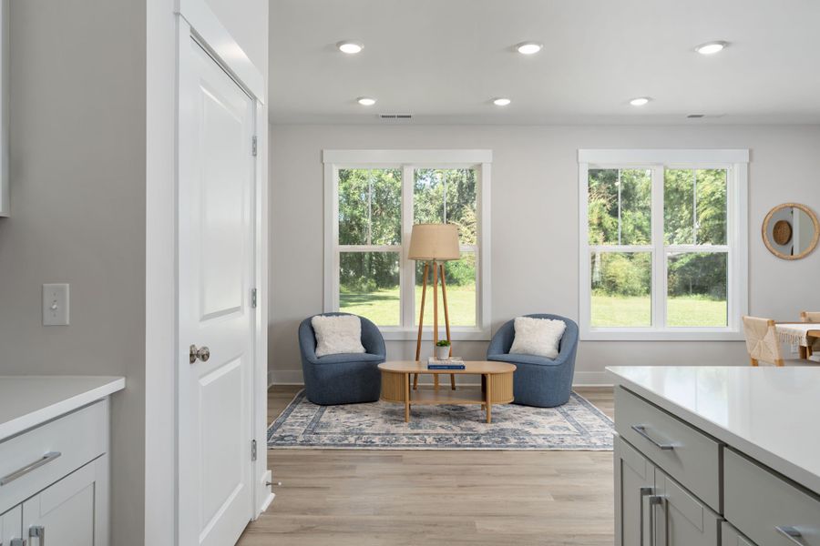 Furnished interior view inside a new home in The Bluffs at Lake Waccamaw, Lake Waccamaw (Image 38).