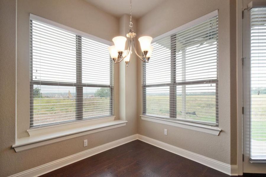 Representative unfurnished interior of a home built from the Oaks 3646 by Brohn Homes in Oaks at San Gabriel, Georgetown (Image 12).