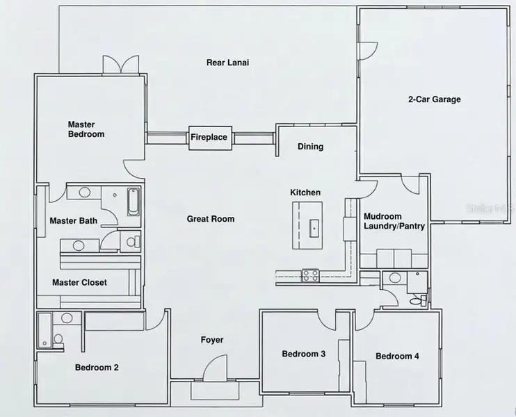 2D floor plan layout of this home in , Dade City, FL (Image 4).