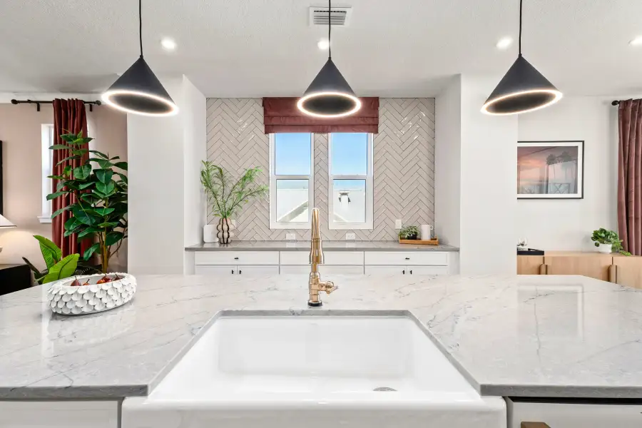Furnished interior view inside a new home in EvenTide, New Smyrna Beach (Image 9).