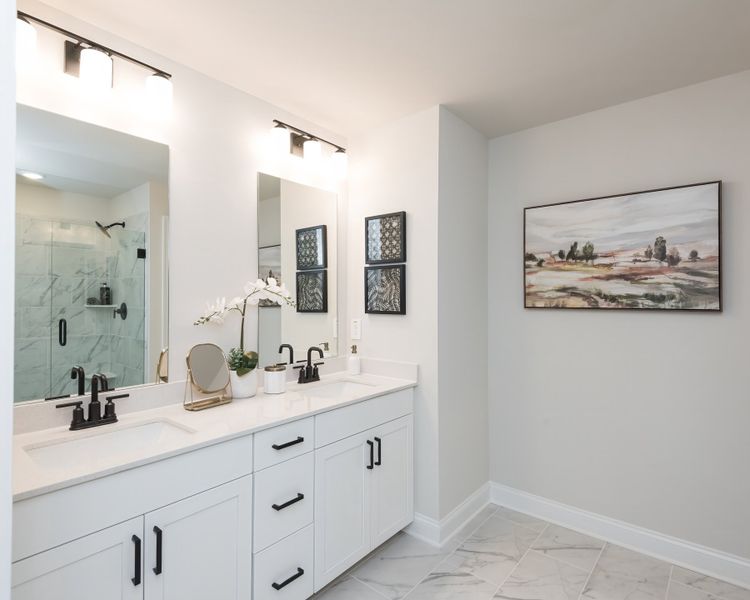 Furnished interior view inside a new home in Marshburn Landing - Bungalow Series, Wendell (Image 12).