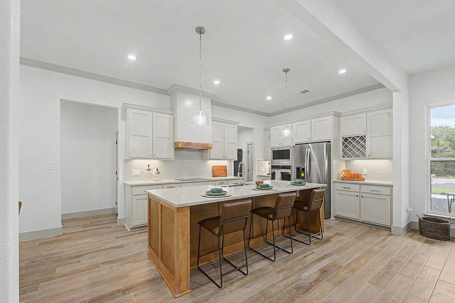 Furnished interior view inside a new home in , Wimberley (Image 35).