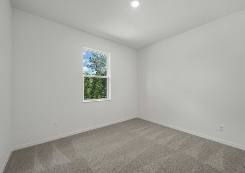 The spare bedrooms are also spacious and have natural lighting